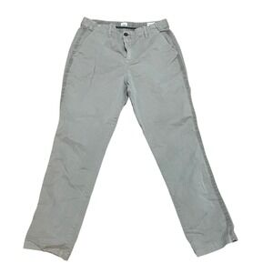 Gap Womens 8 Girlfriend Chino Pants Field Stone Grey Side Stripe Neutral Utility